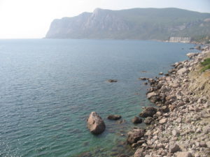 Крым, бухта Ласпи, пансионат Пальмида